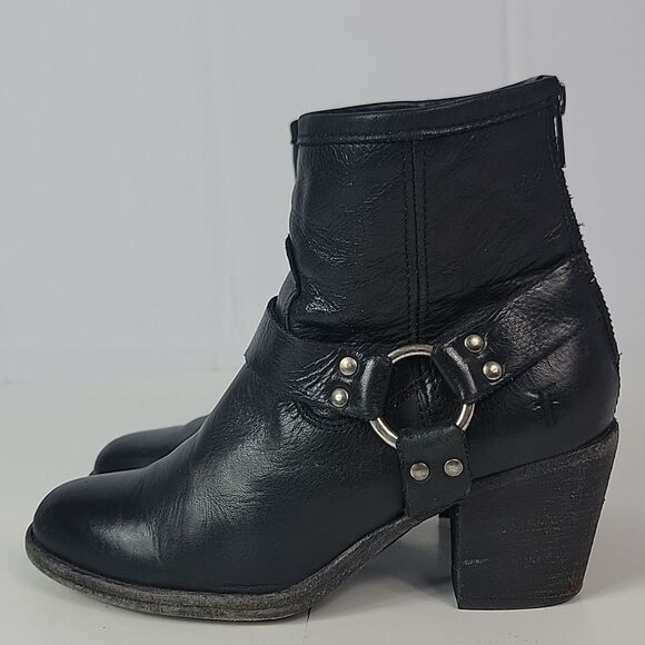 Frye Tabitha Harness Leather Women's Ankle Boots - Picture 6 of 14
